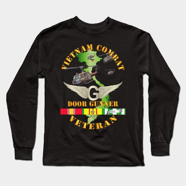 Vietnam Combat AVN Vet  Door Gunner - Air Assault  w SVC Long Sleeve T-Shirt by twix123844